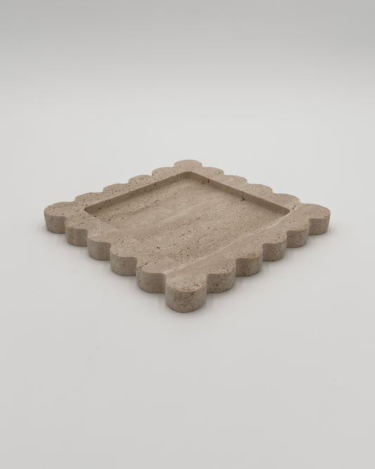 Sidney Travertine Tray Beige