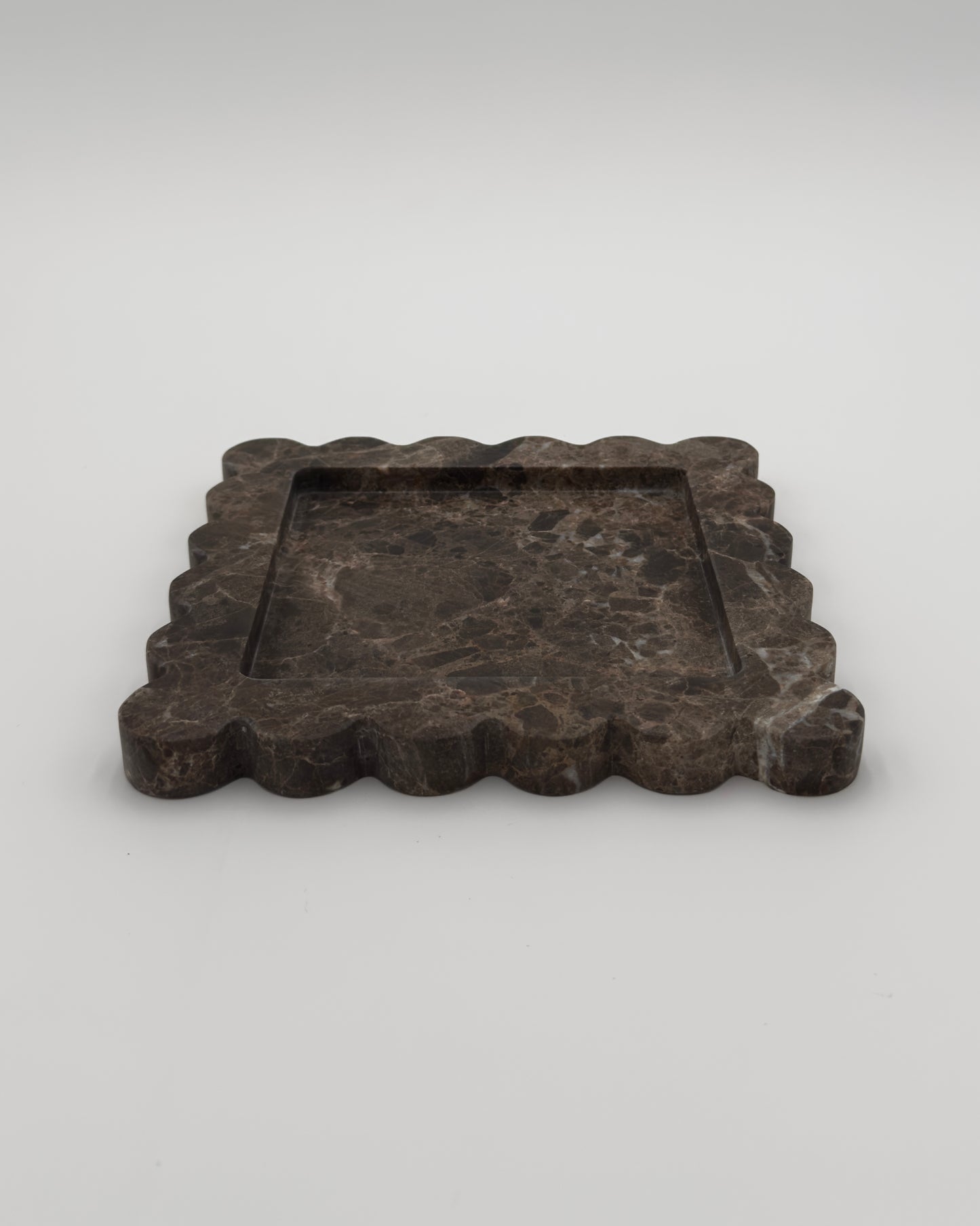 Mia Marble Tray Brown