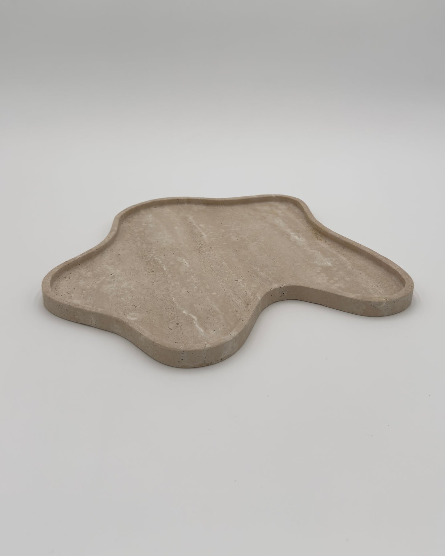 Ansel Travertine Tray Beige